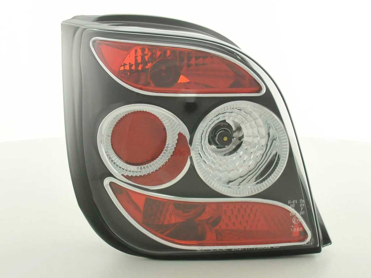 Rückleuchten Set Ford Fiesta 3-trg. Typ MK3 92-95 schwarz Rückleuchten Set Ford Fiesta 3-trg. Typ MK3 92-95 schwarz